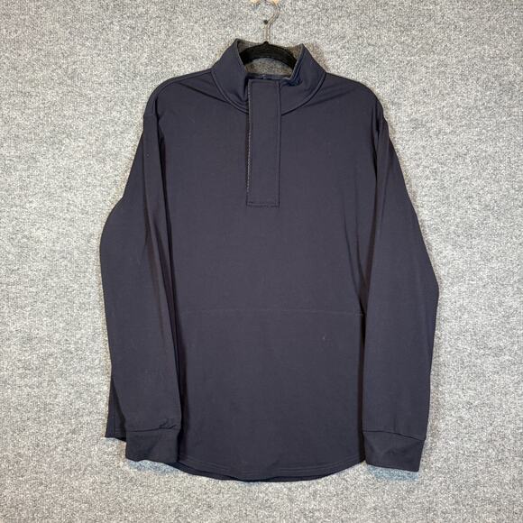 Bylt Elite Fairway Pullover Large Mens Blue 1/4 Zip Sweater Performance Stretch - Picture 1 of 11